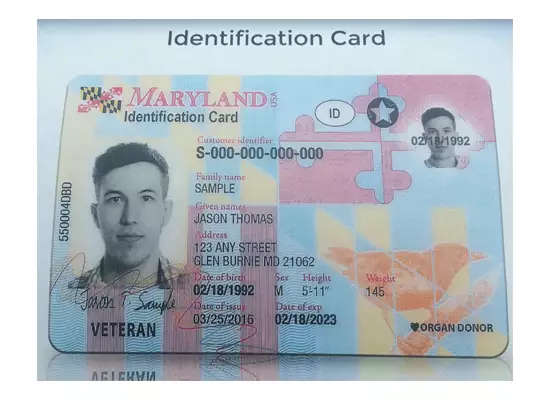 MARYLAND ID CARD
